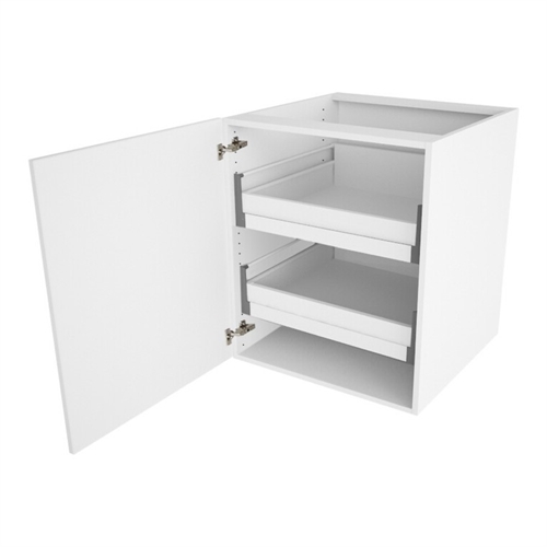 Underskab, 1 låge, 2 bakker (indvendig). H:704 B:400 D:580