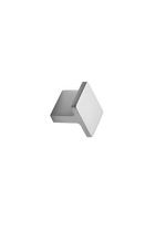 Furnipart - Transit Knob - greb i Zink Inox look CC16mm L24,8mm B31,9mm H24mm