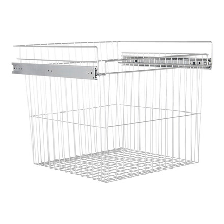 Vasketøjskurv med udtræk til 60 cm skab<br>H: 48 cm D: 51 cm 