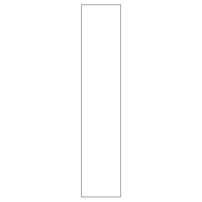 Integreret friside til badhøjskab<br>H: 172,8 cm D: 32 cm