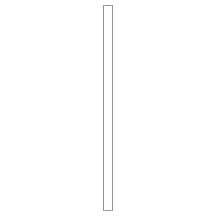 Tilpasning til underskab<br>H: 240 cm B: 10 cm