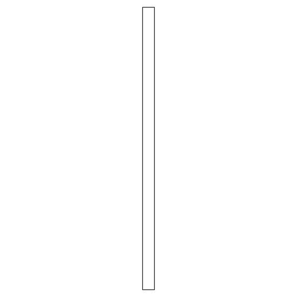 Tilpasning til underskab<br>H: 240 cm B: 10 cm
