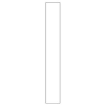 Tilpasning til underskab<br>H: 70,4 cm B: 10 cm