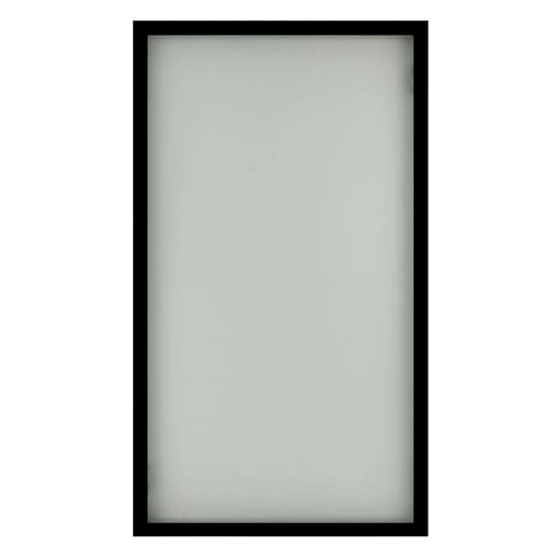 Lav vitrinelåge i alu H: 57 cm