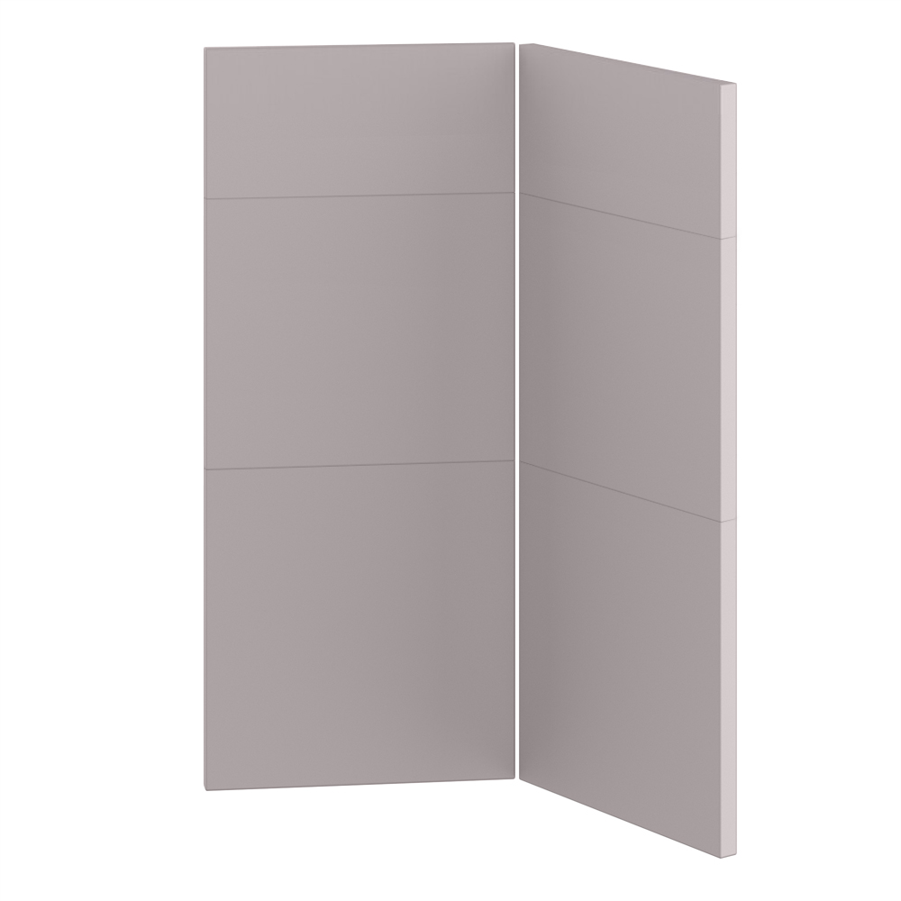 Knæklåge 3-delt samlet<br>Passer til U9090 H: 70 cm B: 29,6 cm