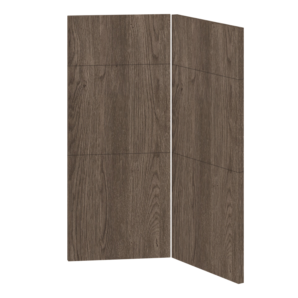 Knæklåge 3-delt samlet<br>Passer til U9090 H: 70 cm B: 29,6 cm